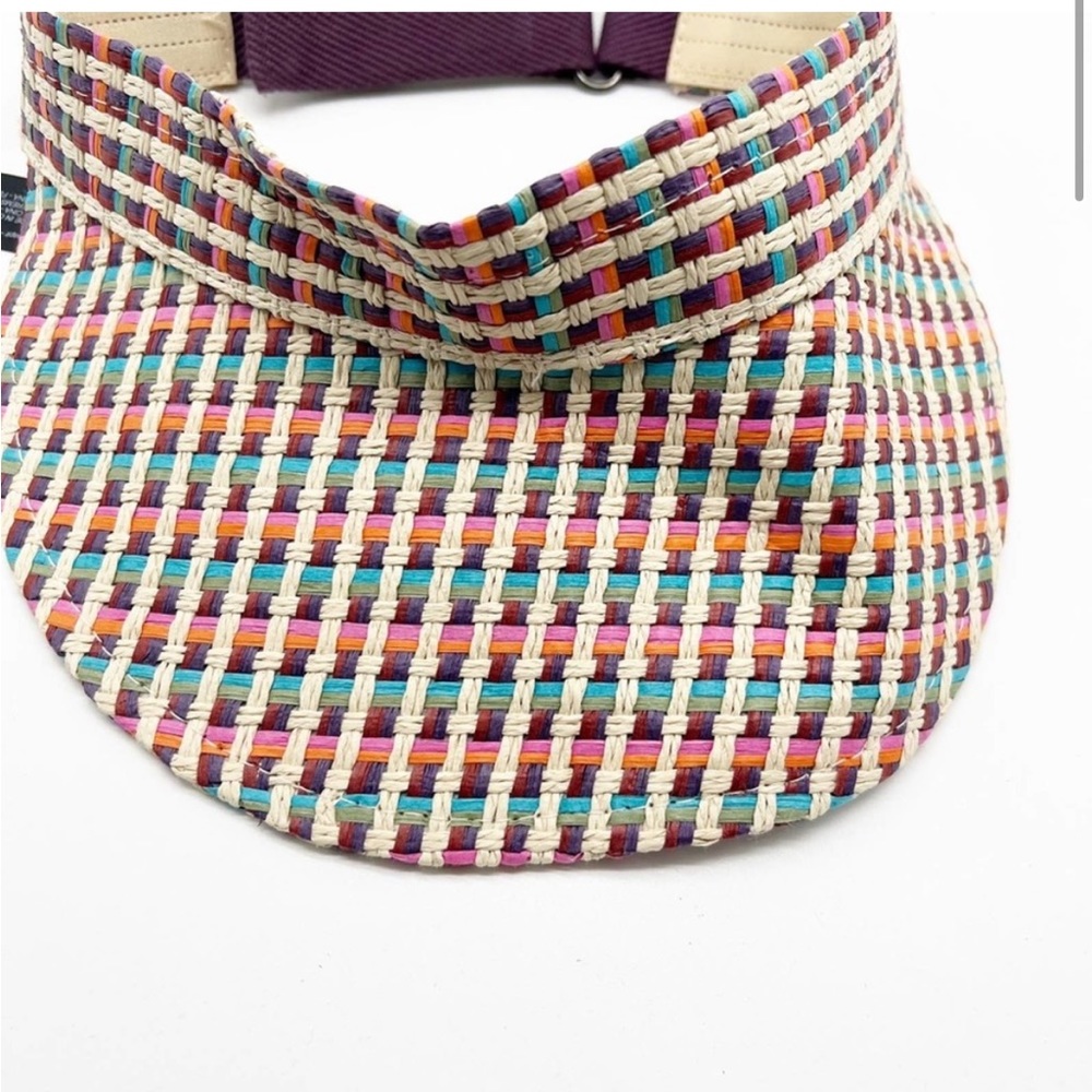 NWT - ZARA STRAW COLORFUL VISOR - Picture 3 of 6